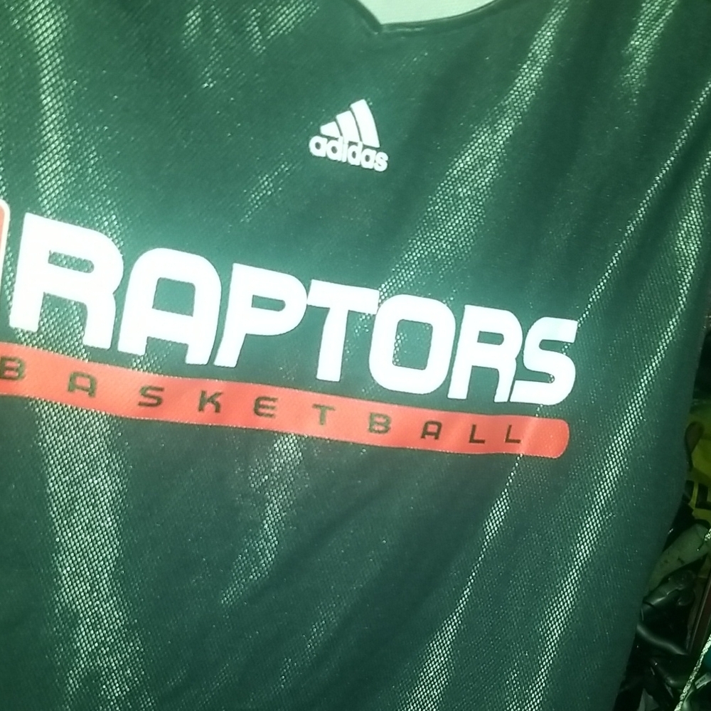 Adidas Raptors Black Jersey with Red and White Accents